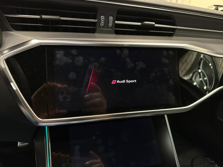 Audi retrofit parking assist sensors fitted on bumper