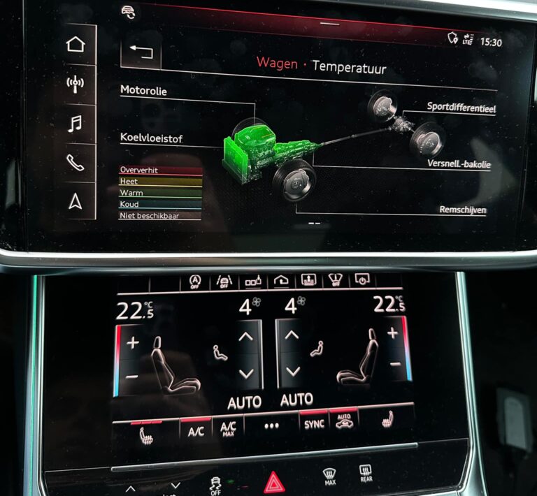 Audi retrofit parking assist sensors fitted on bumper