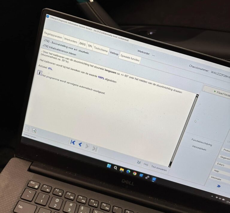 Audi retrofit parking assist sensors fitted on bumper