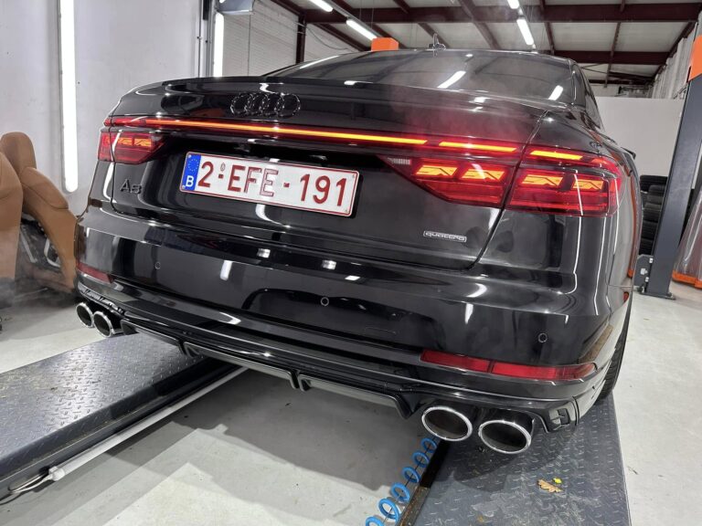 Audi retrofit parking assist sensors fitted on bumper