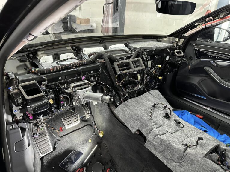 Audi retrofit dashboard upgrade with digital display