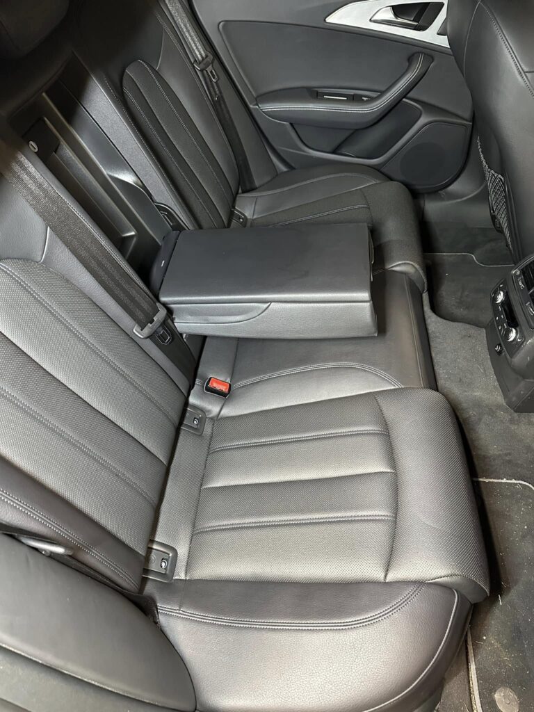 Close-up of Audi retrofit interior lighting installation