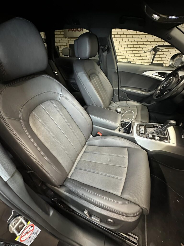 Close-up of Audi retrofit interior lighting installation