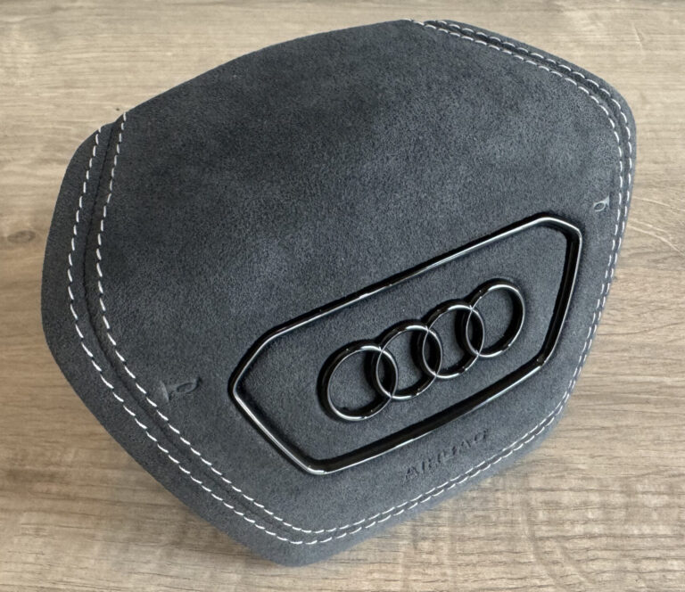 Black Alcantara White Stitching Black Accents