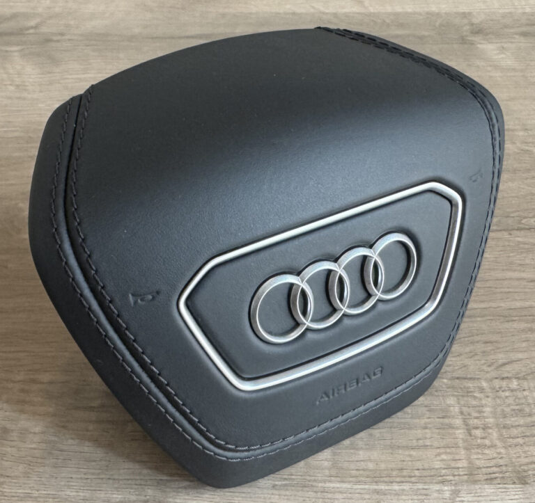 Black Leather Black Stitching Chrome Accents