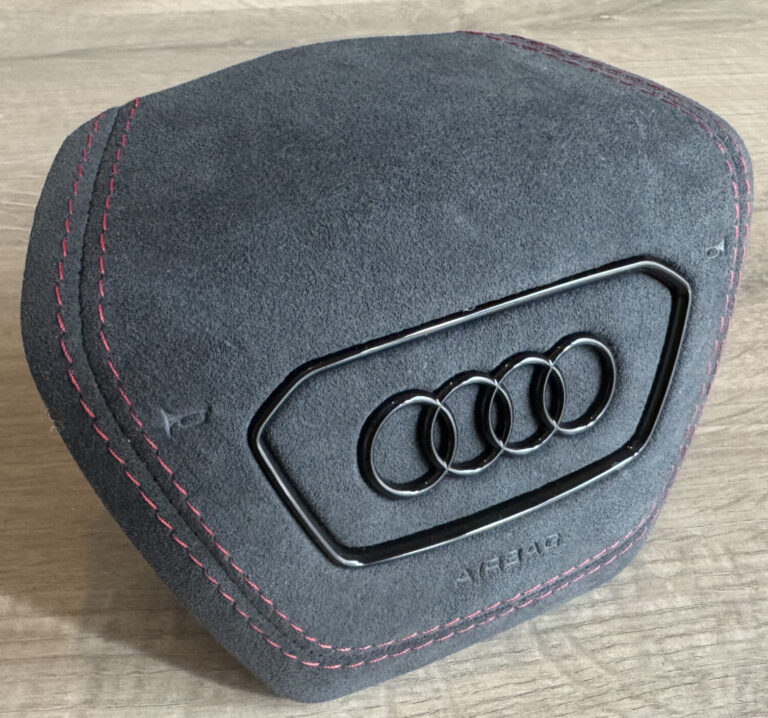 Black Alcantara Red Stitching Black Accents
