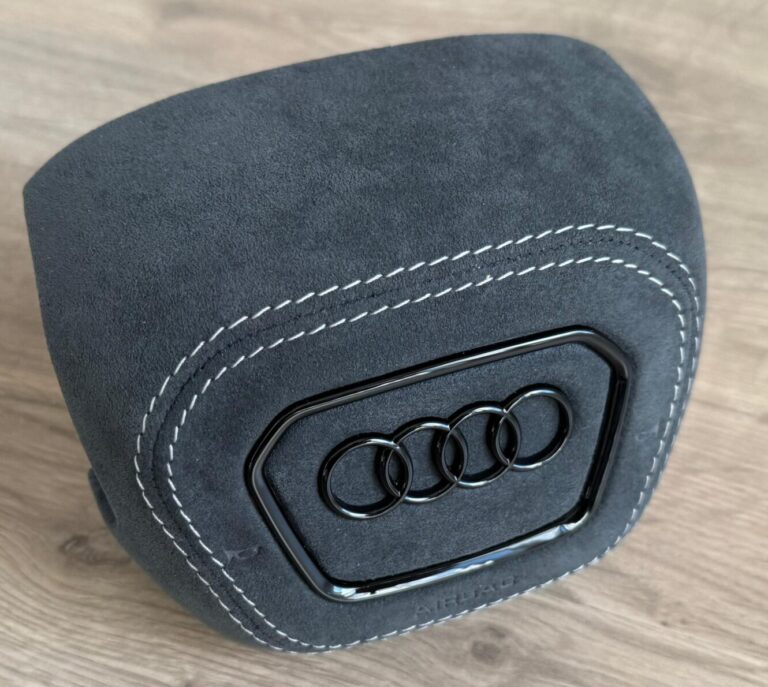 Black Alcantara White Stitching Black Accents