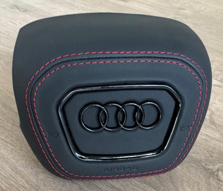 Black Leather Red Stitching Black Accents