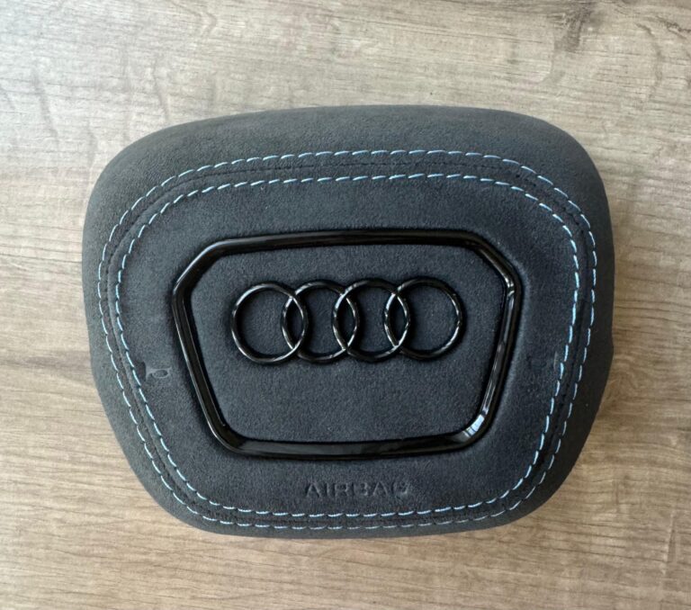 Black Alcantara Light Blue Stitching Black Accents